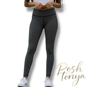 Lululemon Wunder Under Diamond Dot High Waist Leggings Black Size 2 Gymcore